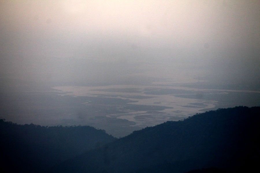 Teesta River as seen from Takdah Villa